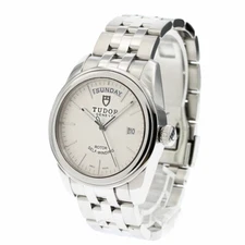 Tudor 56000 Glamour Date Day Automatic Men's Wristwatches Silver Stainless steel