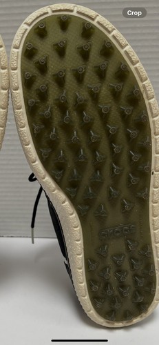 CROCS HANK HANEY WINGTIP GOLF SHOES SIZE 8M MASSAGING INSOLE SPIKELESS LACE UP - Picture 16 of 16
