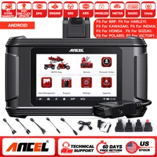 ANCEL MT500 Motorcycle All Systems Diagnostic Scan Tool OBD2 Scanner ECU Coding