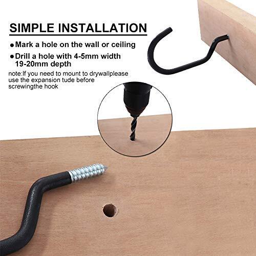 Heavy Duty Bike Hook: 4 Pack Small Size Perfect Hooks | Hangers for Garage - Picture 2 of 7