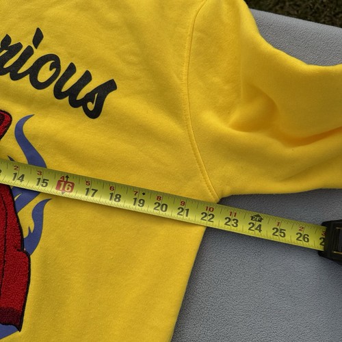 Black Pike Sweater Mens Sz L Yellow Duck Drip Stitched Duck Motion - Picture 10 of 10