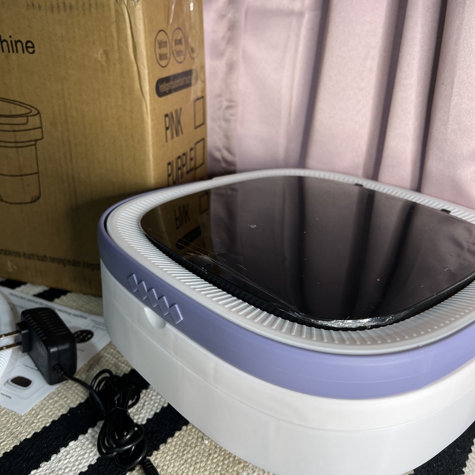 11L Portable Washing Machine With Dryer Bucket Folding Antibacterial