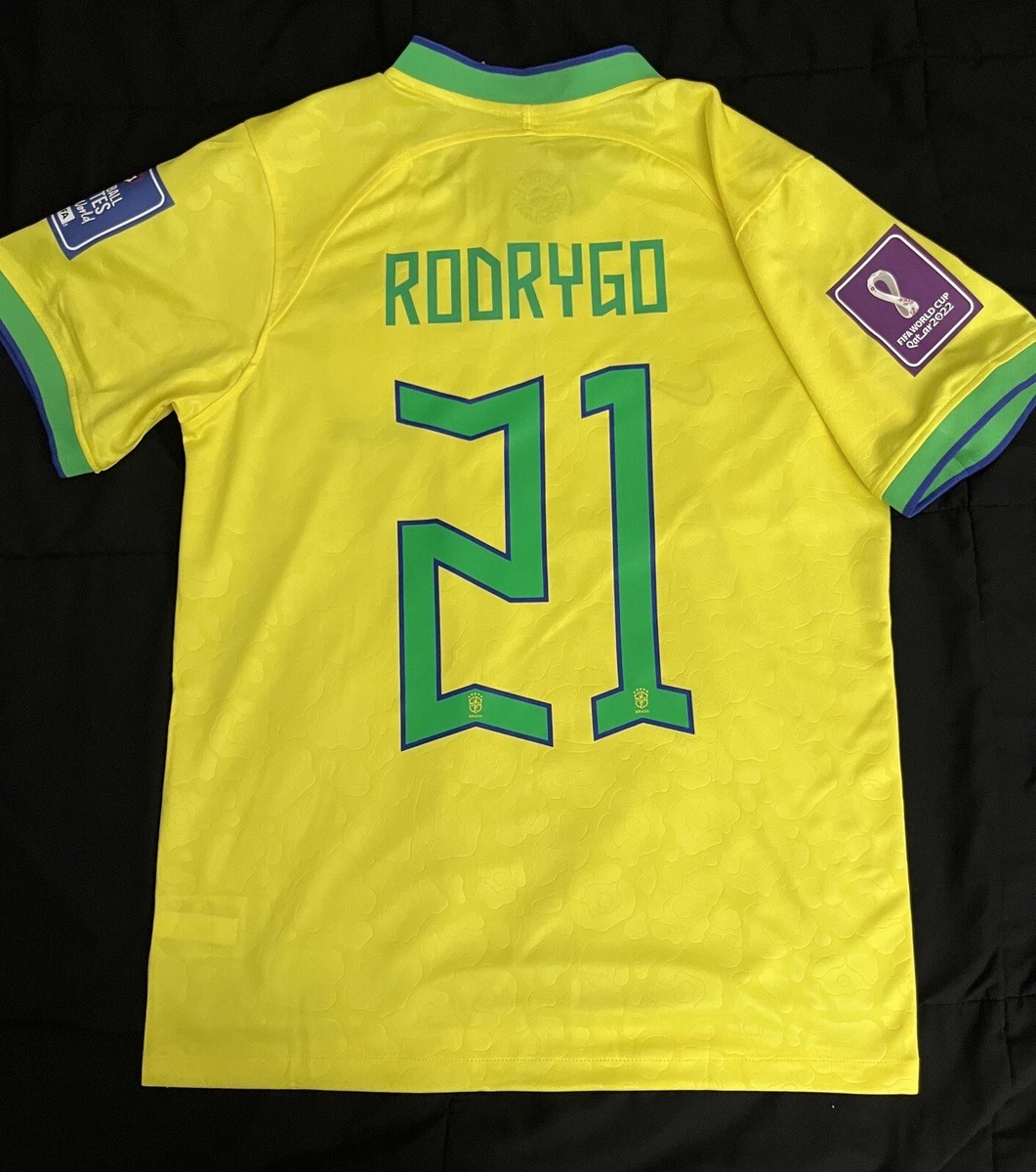 Brazil No22 Rodriguinho Home Soccer Country Jersey
