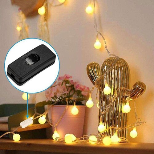 Light Switch AC 0-250V 6A Inline On / Off Table Desk DIY Cord Control Lamp 9CH1