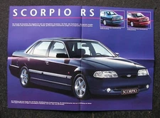 Ford Scorpio RS Brochure / Poster 5/1992 A-2