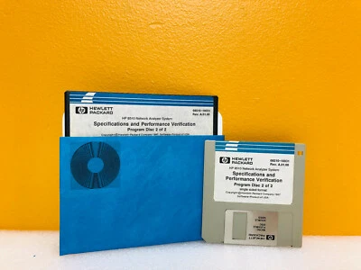 Especificación HP Agilent (Juego de 2) 08510-10032 (A.01.00) + Disco de datos de rendimiento - Imagen 1 de 2