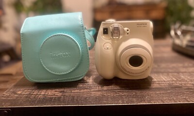 Camera Fujifilm Instant  7S With Instax Case Teal Color