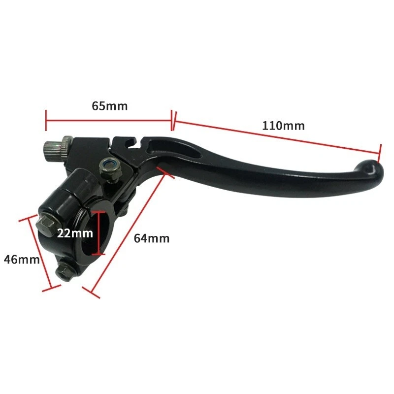 7/8" 22mm Left Right Handle Bar Brake Clutch Lever Perch for Honda CR100 CR250 - Image 2 of 4