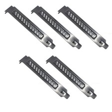 5Pieces PCI Slot Cover Brackets To Improve Desktop Cooling Systems Dust Filter