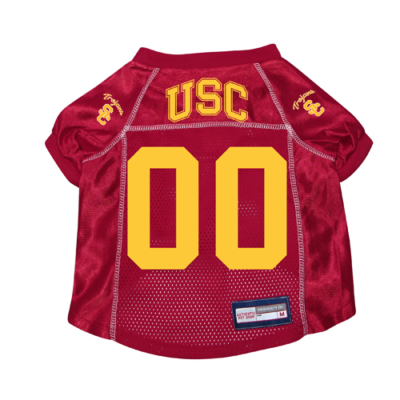 SOUTHERN CALIFORNIA USC TROJANS DOG CAT PET PREMIUM JERSEY w/ NAME