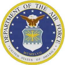 United States Air Force Military Polyester Top Rubber Bottom Drink Coasters Set4