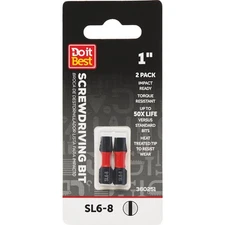 Do it Best 1 In. Slotted #6-8  Ready Screwdriver Bit (2-Pack) QJDIB-SC-038 SIM