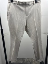 Uniqlo Women’s Dress Pants Trousers Beige XL Waist 32–33 Stretch Work Career