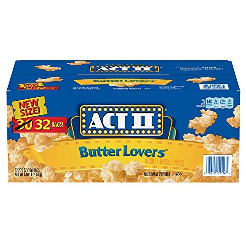 ACT II Butter Lovers Mikrowelle Popcorn, 2,75 Unzen (32er-Pack) - Bild 5 von 5
