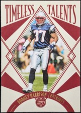 2021 Panini Legacy Timeless Talents #TT-16 Rodney Harrison New England Patriots