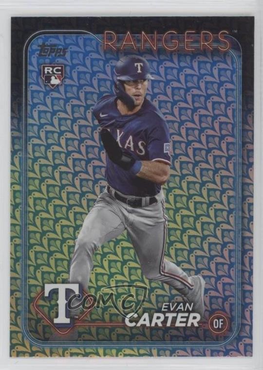 2024 Topps Series 1 Holiday Evan Carter #280 1as3