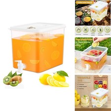 Sivlnian Beverage Drink Dispenser Fridge, Plastic Beverage Dispenser
