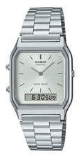 Casio Vintage Analog Digital Stainless Steel Quartz AQ-230A-7A Unisex Watch