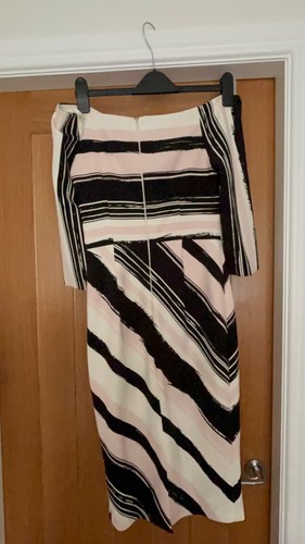 Coast Dress size 10 multi colour (pink black and white ) good length, very comf - Picture 7 of 9