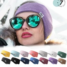 Winter Fleece Ear Warmers Cover Headband for Cold Weather Running Cycling Ski