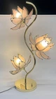 Vintage MCM Hollywood Regency Anthony Lotus Pink Floor table Lamp