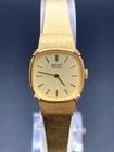 [N Mint/New Batt] SEIKO 2320-6710 Women's Vintage Watch Gold Dial Quartz Japan