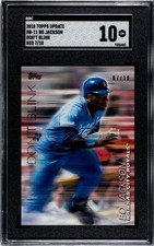 2018 Topps Update Bo Jackson Don't Blink RED /10 SGC 10 GEM MINT (7/10)