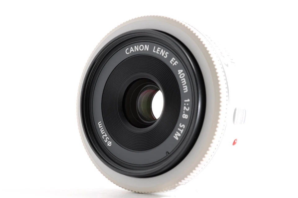 Canon EF 40mm f/2.8 STM Macro White Lens w/filter Hood -MINT- [Extra 15%OFF] - Image 2 of 4