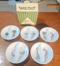 Vintage Signature 5 Take Out Sushi Small Plates In Takeaway Box  