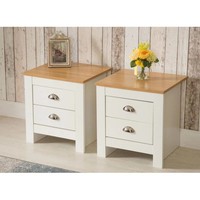 Amarelis 45cm W Manufactured Wood Bedside Table (Set of 2)