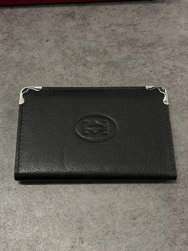 Cartier Must de Cartier Black Leather Card Holder – Made in Italy NIB 2025 - Image 2 of 4