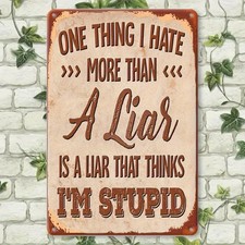 Tin Metal Signs Rustic Humorous 8x12in Vintage Aluminum Wall Sign - Unique Holid