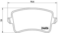 Brembo P 85 100 Bremsbelagsatz, Scheibenbremse For Audi Audi (Faw)