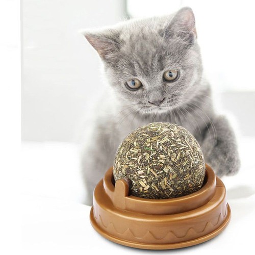 Moistureproof Rotatable Cat Toys Cat Mint Interactive Catnip Balls Rotatable - Picture 11 of 12
