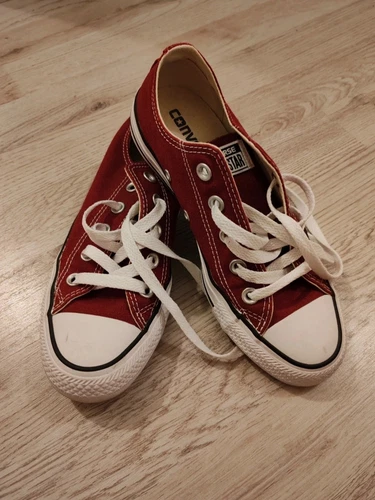 Scarpe da ginnastica basse Burgundy Converse All Star ottime condizioni