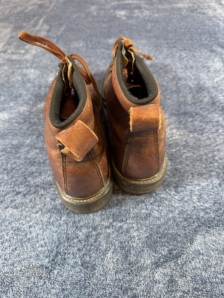 Botas de trabajo Vibram de cuero marrón para hombre talla 11 construcción vintage resistente Foto 4 de 4