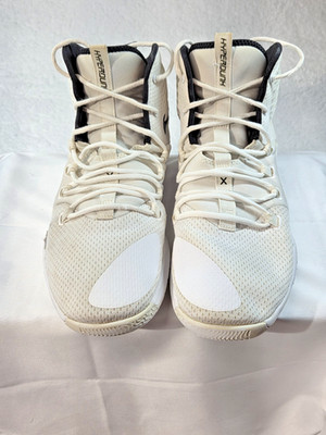 Nike Hyperdunk X Mens 15 White Black Basketball Shoes High Top ARO467-100