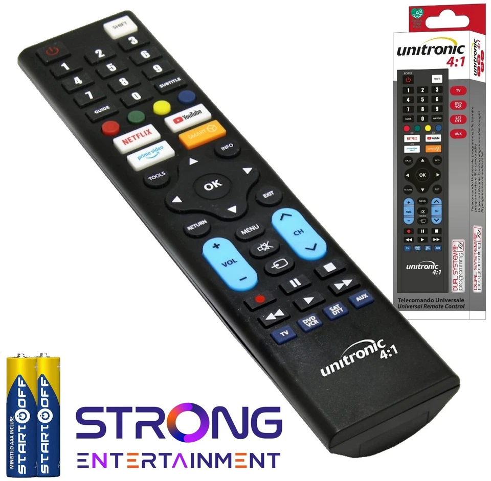 Telecomando STRONG Universale PER TV Pronto All'uso Pile Incluse - Immagine 2 di 4