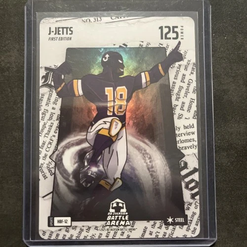 Bo Jackson Battle Arena J-Jetts Justin Jefferson Steel Headliner Battlefoil SP