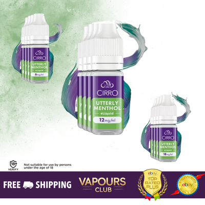 Cirro Eliquid Bottle Crisp Mint Drops E-Liquid Bottles – Cirro