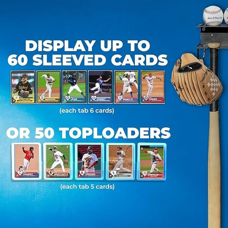 Toddmomy Cornice Espositiva per Carte da Baseball da Parete Copertura