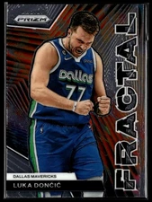 2023-24 Panini Prizm Fractal Base Luka Doncic Dallas Mavericks #2