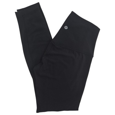 Lululemon Align Pant II 25'' High Rise Leggings Black Womens Size 4 Yoga Athletic