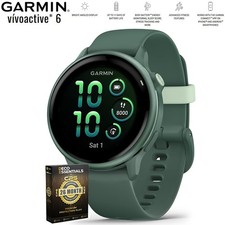Garmin VIVOACTIVE 6 Fitness GPS Smartwatch Green with Band  26 Month Protection