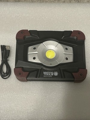 Matco Tools Rechargeable Heavy Duty Flood Light 2000 Lumens.