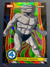 2026 Topps Finest Fantastic 4 Awesome Android 1960s Blacklight Uncommon #57/99