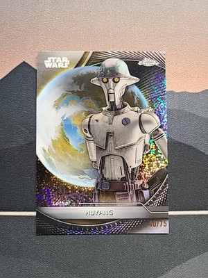 2025 Topps Chrome Star Wars Hyperspace HUYANG #32 Galactic Dust Refractor /75  