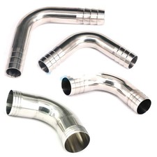 12.7-89mm Hose Barbed Equal 304 Stainless Sanitary 90 Degree Elbow Pipe Adapter