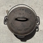 Fully Restored Griswold #7 Slant Logo Tite Top Baster Dutch Oven