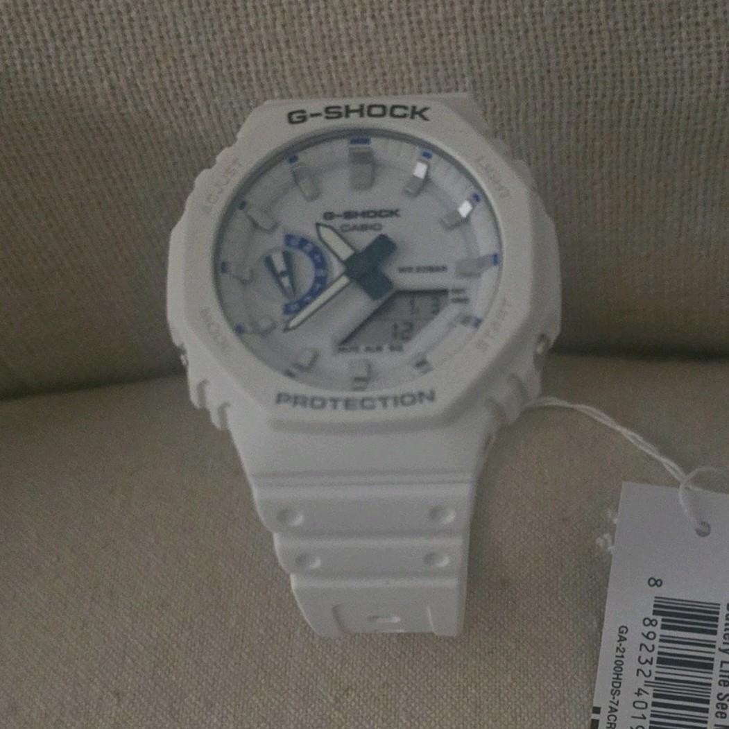 Analog GA2100HDS-7A Quartz 200m Casio Watch Time G-Shock White Digital World - vintagewatches.pk